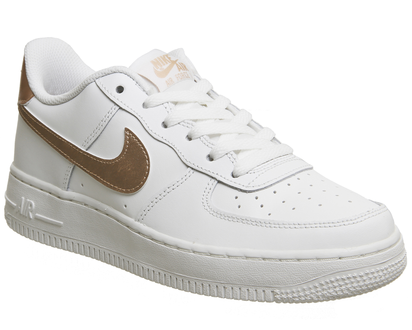 nike air force 1 white and rose gold