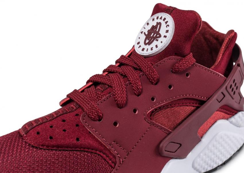 nike huarache blanche et rouge