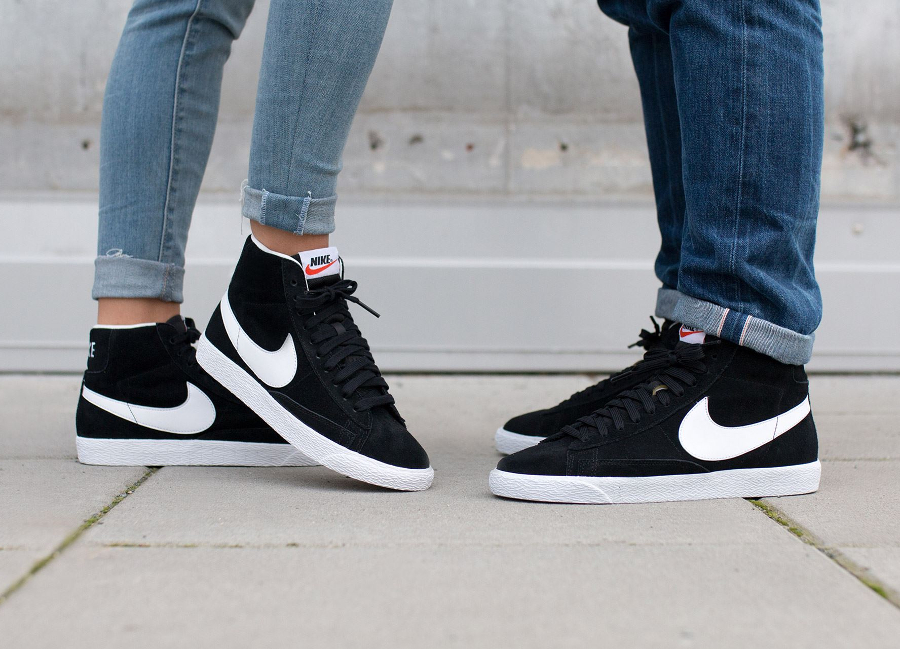 nike blazer mid noir femme