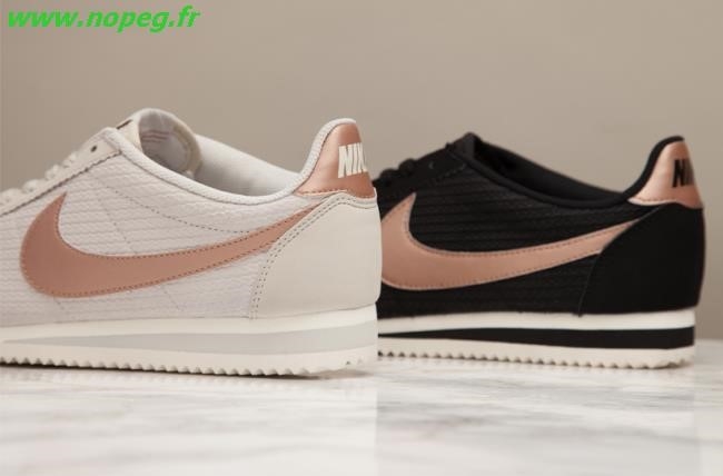 nike cortez white and rose gold