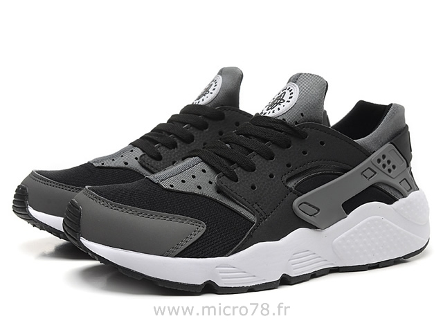 huarache noir semelle grise