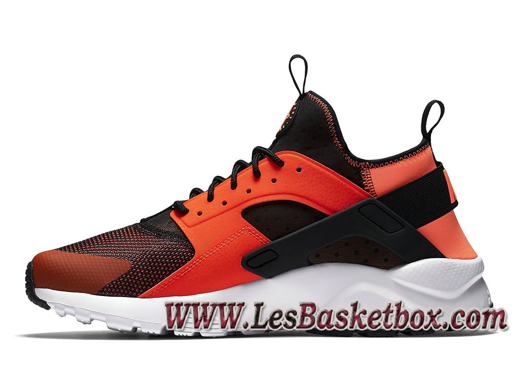 huarache homme noir et orange