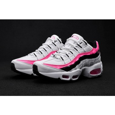 air max 95 blanche bleu rose